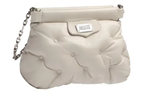 Maison Margiela Nappa Leather Crossbody Bag, Shoulder Bag Women's Super Gray