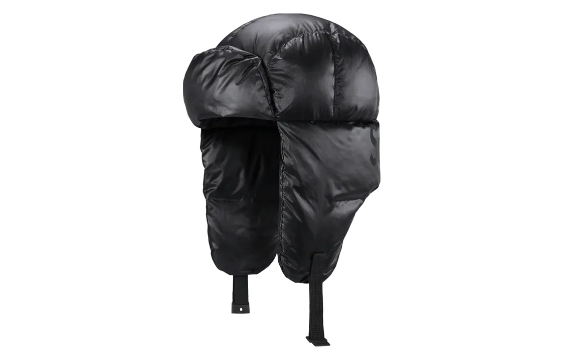 Supreme Nylon, Down Trapper Hats Unisex Black