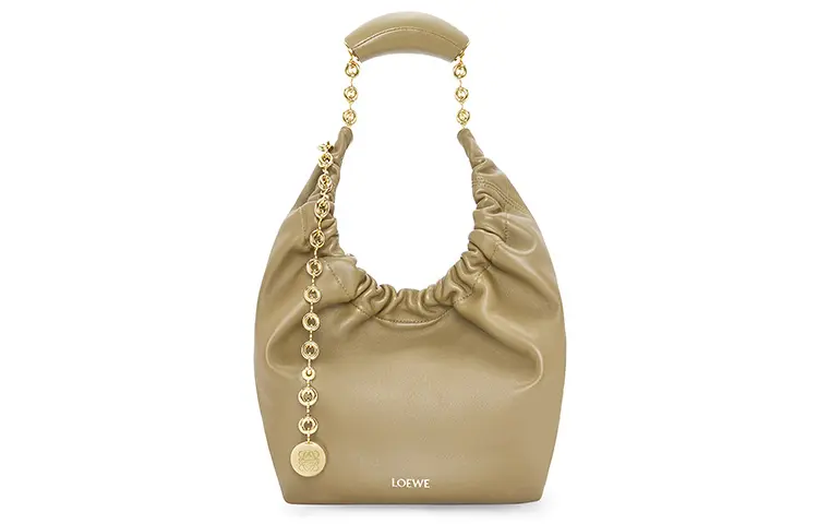 LOEWE Nappa Sheepskin Shoulder Bag, Crossbody Bag, Handbag Small Women's Clay Green