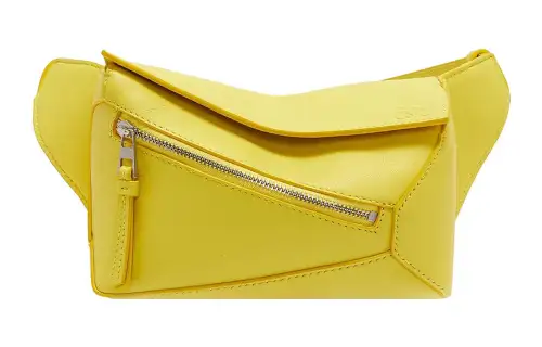 LOEWE Puzzle Cow Leather Fanny Pack Mini Men's Lime