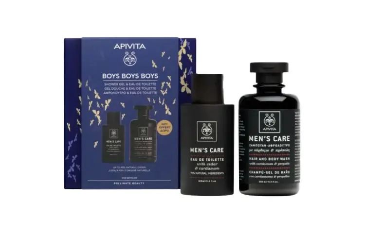 Apivita Perfume+Shower Gel Two Piece Set Fresh EDP 250ml+100ml