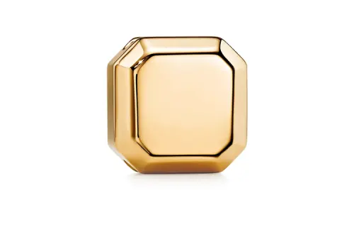 TIFFANY & CO. 18K Gold Plated Brass Scarf Buckle Unisex Gold