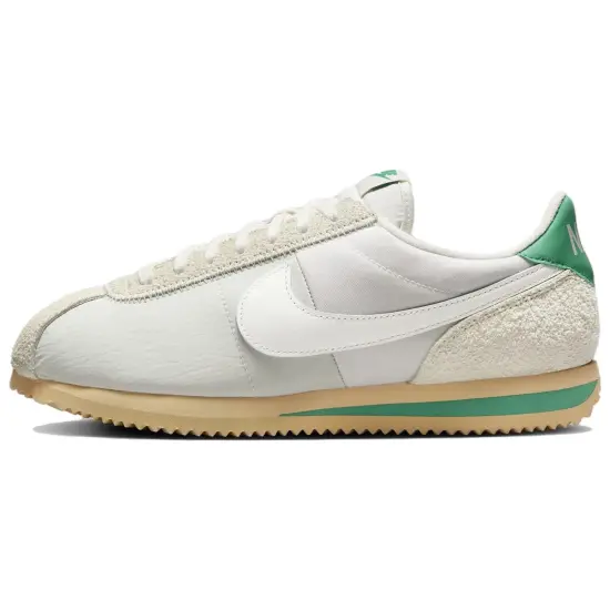 Nike Cortez Running Shoes Men Low-top Beige/Green