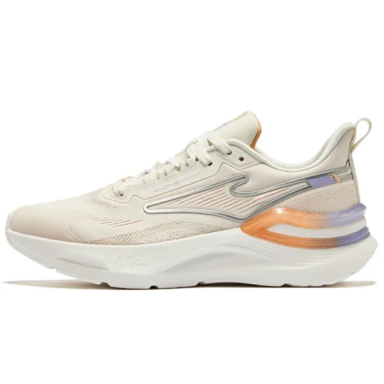Erke Tianma 2.0 Cushioning Wear-Resistant Low-Top Running Shoes Women's White Orange