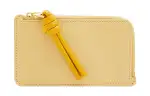 LOEWE Bright Nappa Cow Leather Card Holder Regular Women's Deep Butter & Sunflower Yellow