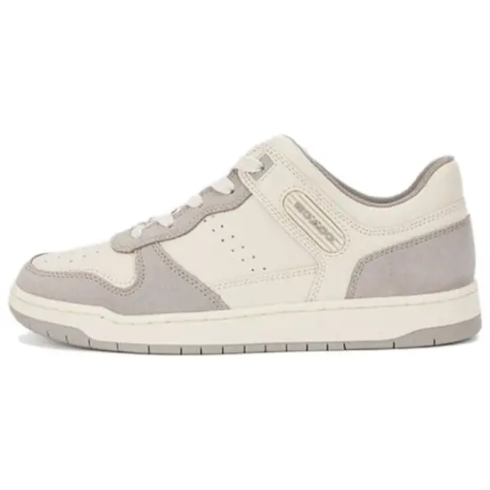 COACH C201 Skateboard Shoes Women's Low-Top Dove Gray