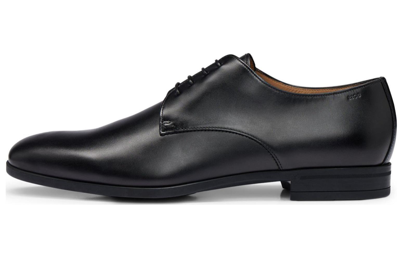 HUGO BOSS Кожа модные Удобный официальный стиль кожаная обувь мужской стиль черный