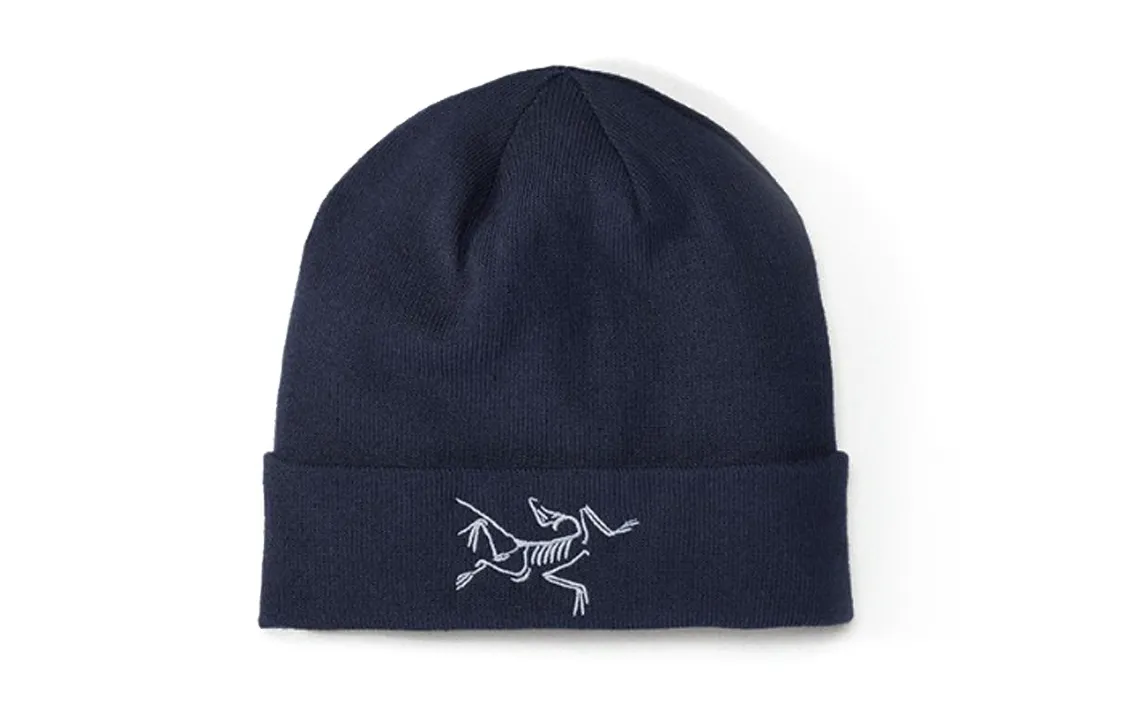Arc'teryx Embroidery Print Recycled Polyester Beanies Unisex Blue Black