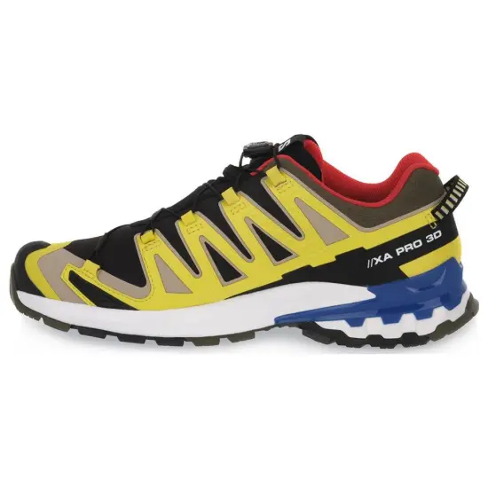 SALOMON XA Pro 3D V9 Outdoor Shoes Men Low-Top Black Yellow