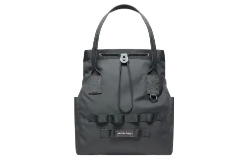 Balenciaga Army Fabric Tote Bag, Shopping Bag, Handbag Small Men's Gray