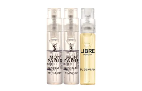 SAINT LAURENT Perfume Sample Set Freedom First Reverse Paris, Floral Fruity Fougere Eau De Parfum EDP 3 Pcs 1.2ml