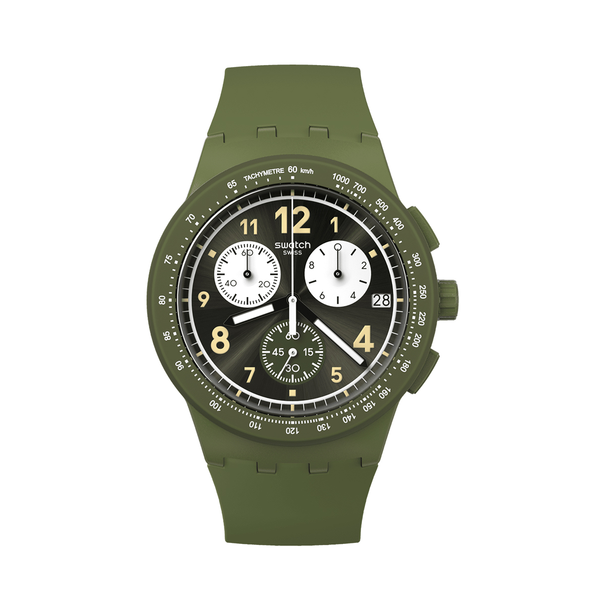 SWATCH Unisex 42mm Gray Watch SUSG406