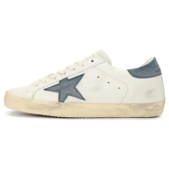 Golden Goose Super-Star White Blue Suede