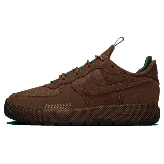 Nike AIR FORCE 1 WILD Skateboarding Shoes Unisex Low-top Dark Brown
