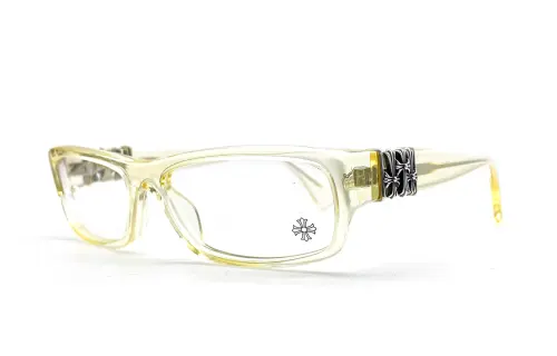 Chrome Hearts Irregular Shape Eyeglass Frames Unisex Transparent