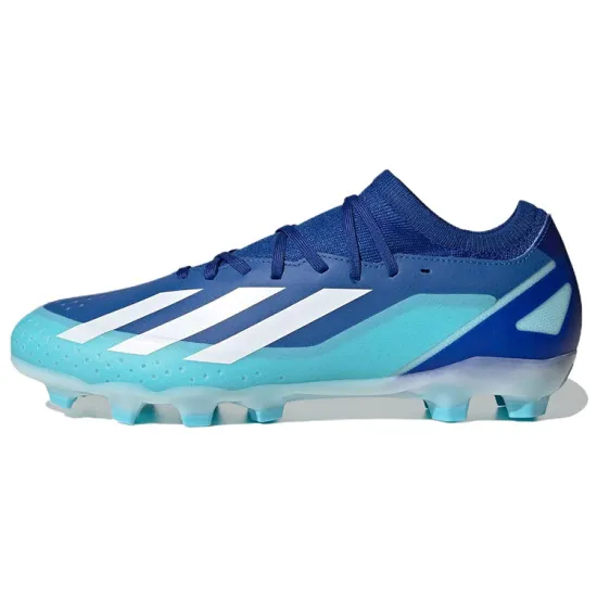 Adidas X Crazyfast.3 Football Shoes Unisex Low-top White/Royal Blue/Fern Green