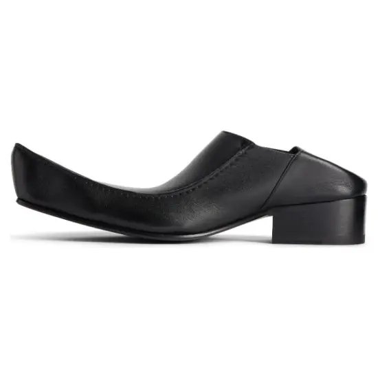 Balenciaga Romeo Elongated-toe Leather Mules