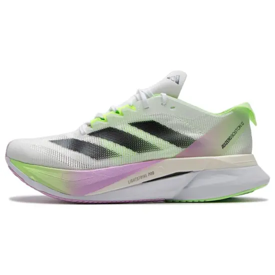 adidas Adizero Boston 12 White Green Spark Women's