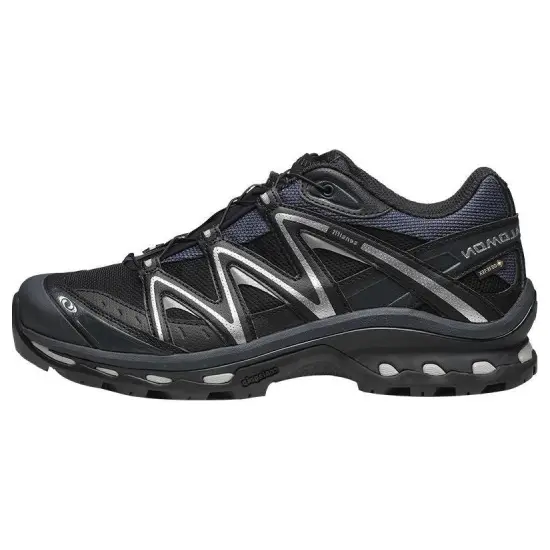 SALOMON XT-Quest Hiking / Trekking Shoes Unisex Low-top Black / Ebony / Metal Silver