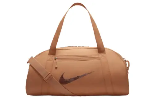 Nike Polyester Gym Bag, Shoulder Bag, Crossbody Bag, Handbag Regular Unisex Amber Brown
