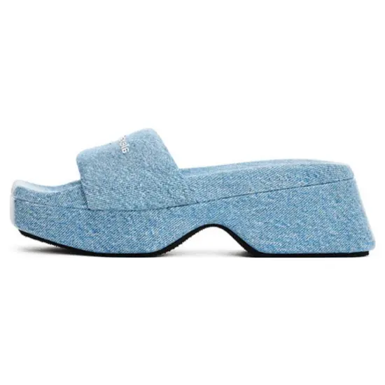 Alexander Wang Logo Embossed Platform Sandals Women's
