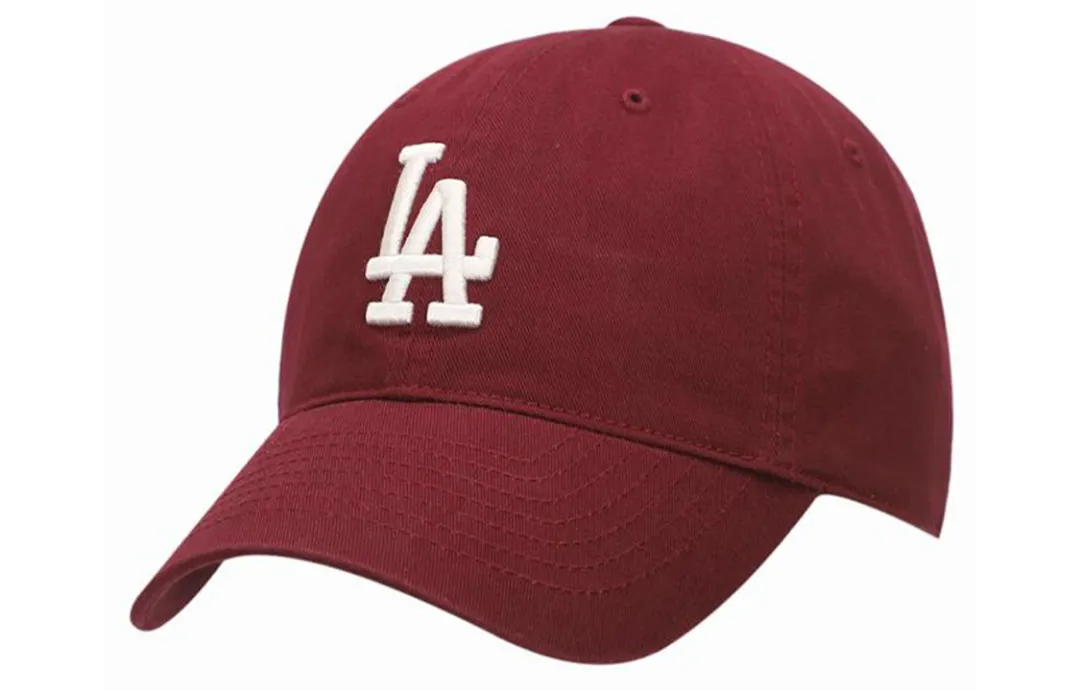 MLB Cotton Baseball Caps Unisex Burgundy