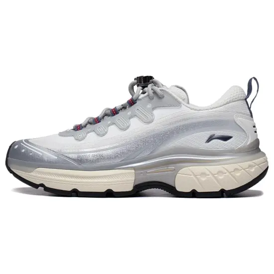 LiNing Cushioning Low Top Casual Running Shoes Men's Gray