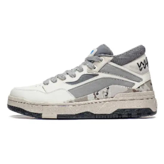 LINING Wave Casual Shoes Men Mid-Top Gray