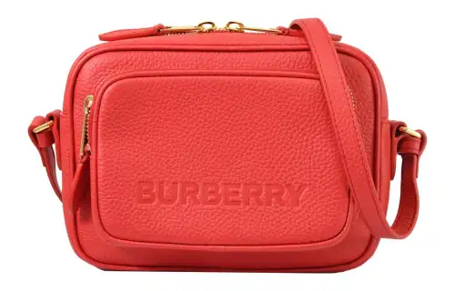 Burberry Cow Leather Camera Bag, Shoulder Bag, Crossbody Bag Women's Red