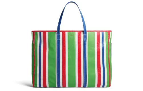 Balenciaga Mens Chatelet Carry All Xl Tote Bag Green/Red/Blue/White