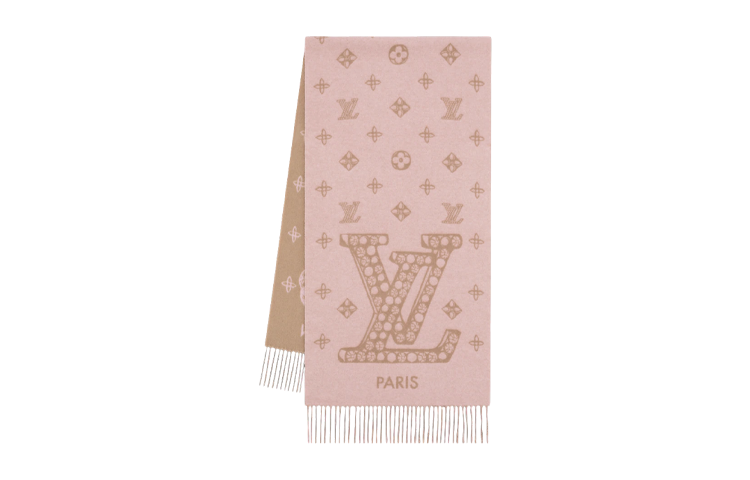 Женский шарф Louis Vuitton PRECIOUS (розовый)
