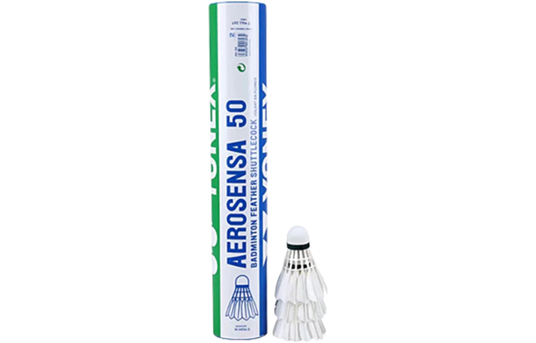 YONEX AS50 Goose Feather Shuttlecock 12 Pack Goose Feather Match Ball Shuttlecocks