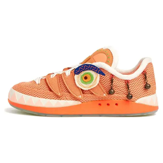 Melting Sadness X Adidas Originals Adimatic Skateboard Shoes Unisex Low-top Orange