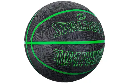 SPALDING Spalding Street Series Rubber Basketball Phantom Wear-Resistant Green No. 7 Training Men and Women Same Style National Bank Edition