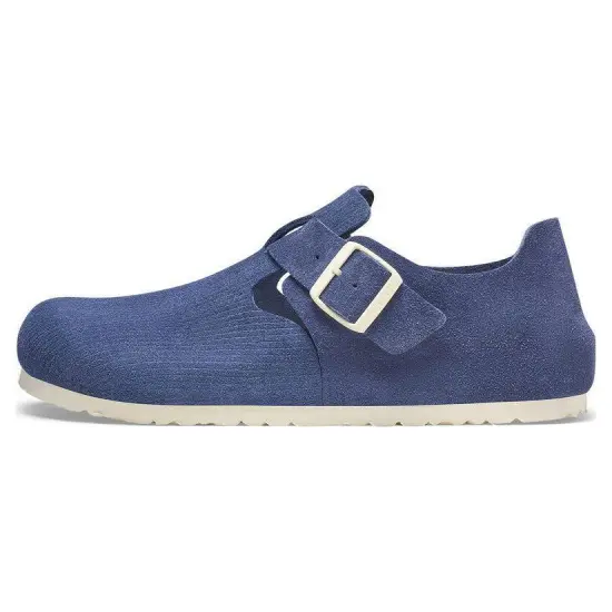 Birkenstock London Suede Leather ' Corduroy Indigo'