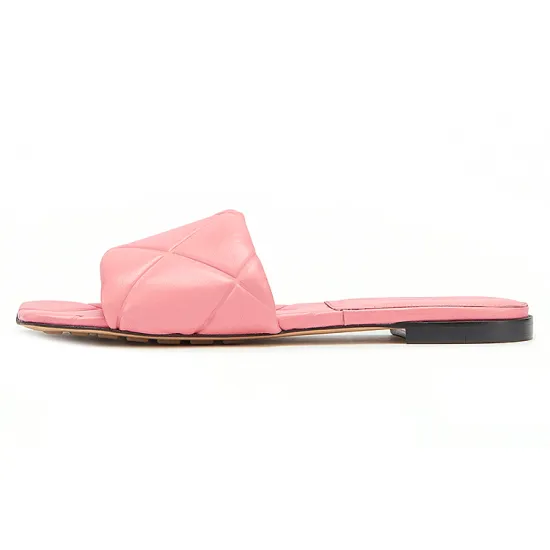 Bottega Veneta Lido Flat Sandal Pink Women's