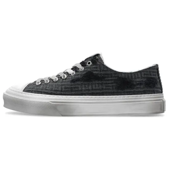 Givenchy City Skateboard Shoes Men Low-Top Charcoal