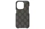 GUCCI Ophidia Canvas IPHONE 15 PRO Protective Cover Bag Accessory Men's Gray & Black