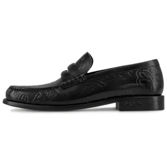 LOUIS VUITTON Loafers Men's Black