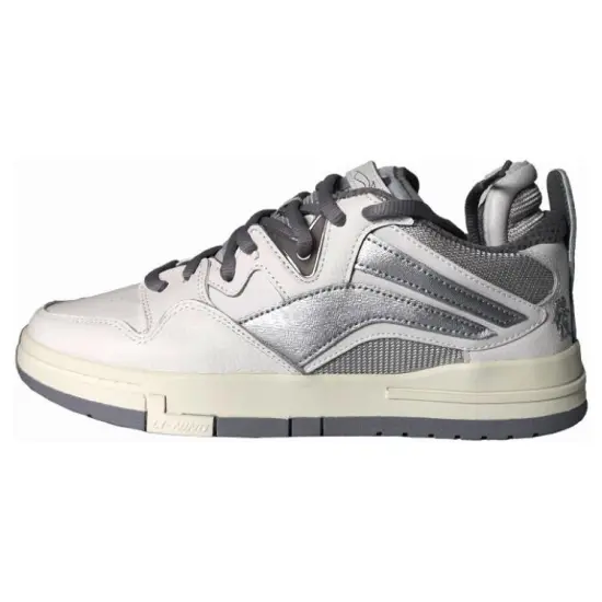 LINING Wave Skateboard Shoes Men Low-Top Gray