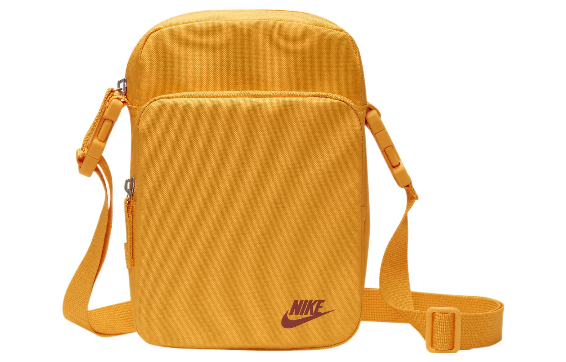 Nike Heritage Nylon Shoulder Bag, Crossbody Bag Regular Unisex Orange