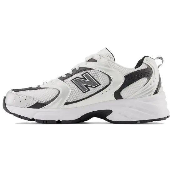 New Balance 530 White Silver Metallic Black