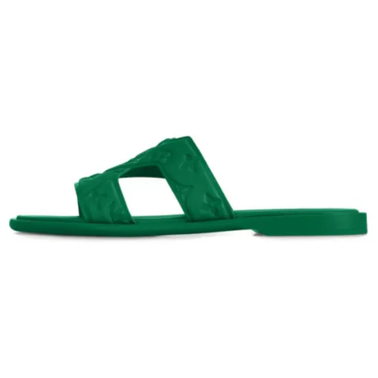 LOUIS VUITTON Oasis Slide Slippers Men Green