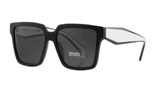 PRADA Irregular Shape Sunglasses Women's Black