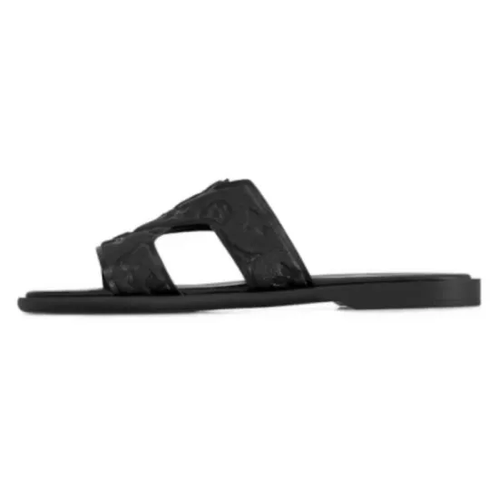 LOUIS VUITTON Oasis Slide Slippers Men Black