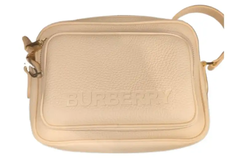 Burberry Cow Leather Camera Bag, Shoulder Bag Women's Beige