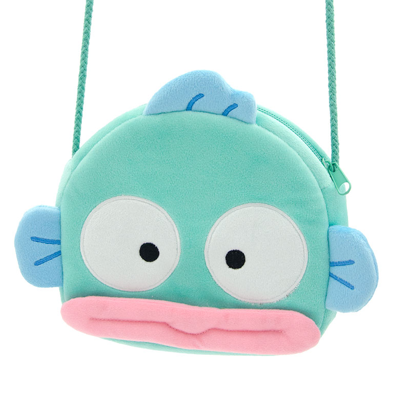 E STRONG Sanrio/Sanrio Hangyodon Ultra Soft Short Plush Half Fishman Crossbody Bag Regular Unisex