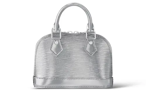 LOUIS VUITTON Leather Shoulder Bag, Crossbody Bag, Handbag Extra Small Women's Silver