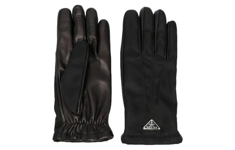 PRADA Elasticated Cuff Panelled Gloves