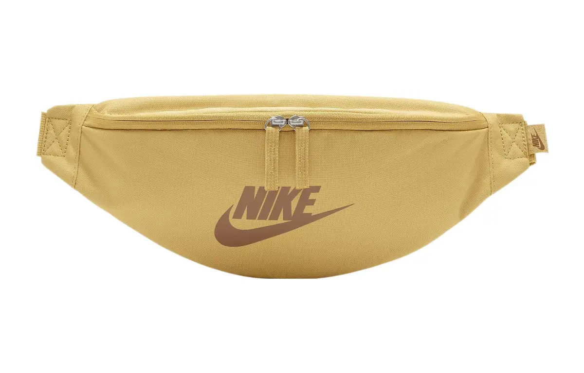 Nike Nylon One Shoulder Crossbody Fanny Pack Regular Unisex Wheat Gold & Ale Brown